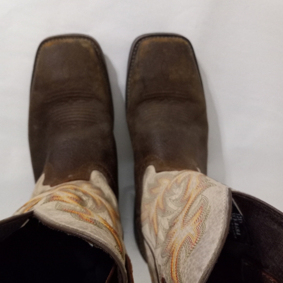 Justin Original Mens 12D Steel Toed Leather Work Boots #4684 - Picture 10 of 14